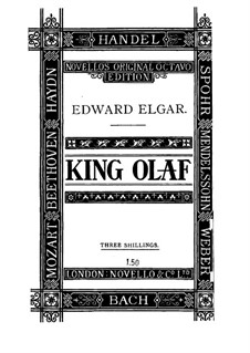 Scenes from the Saga of King Olaf, Op.30: Partitura piano-vocal by Edward Elgar