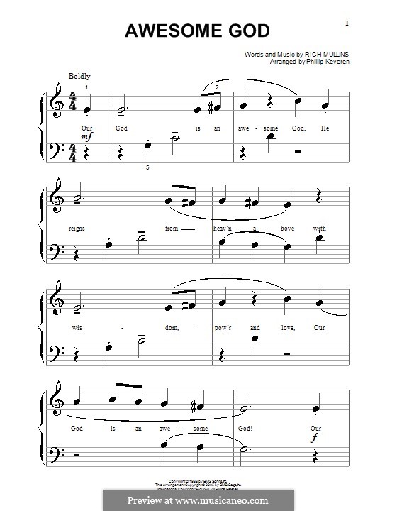 Awesome god chords doc Awesome god chords doc
