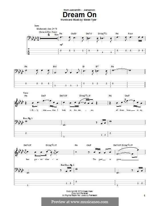 Dream On (Aerosmith): para baixo com guia by Steven Tyler