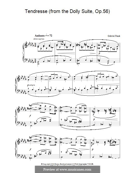 Dolly Suite, Op.56 por G. Fauré Partituras on músicaNeo
