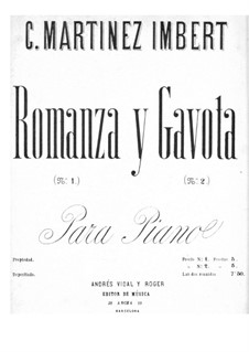 Romance and Gavotte: Romance and Gavotte by Claudio Martinez Imbert