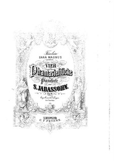 Four Pieces for Piano, Op.31: Quatro peças para piano by Salomon Jadassohn