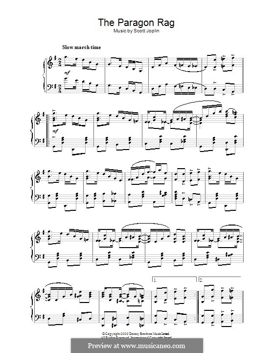 Paragon Rag: para piano (partituras de alta qualidade) by Scott Joplin