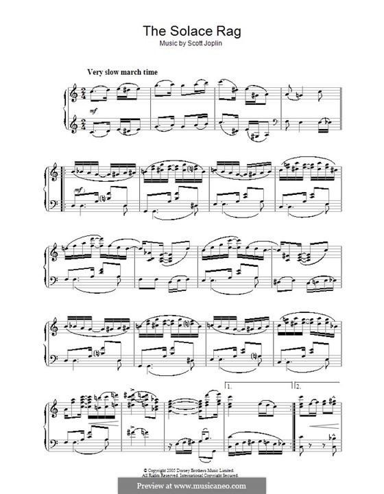 Solace: Para Piano by Scott Joplin