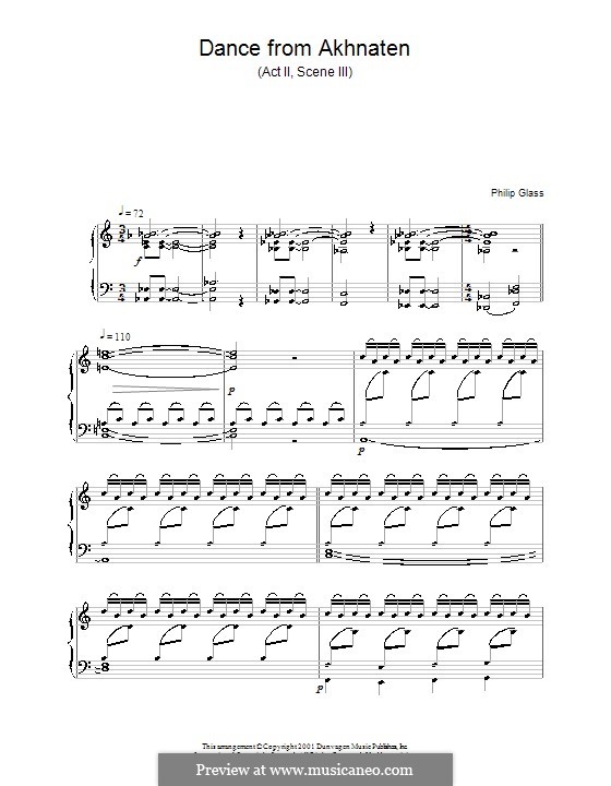 Dance from Akhnaten: Dance from Akhnaten by Philip Glass