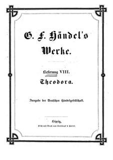 Theodora, HWV 68: Partitura completa by Georg Friedrich Händel