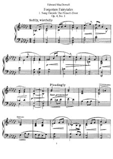 Forgotten Fairytales, Op.4: Para Piano by Edward MacDowell
