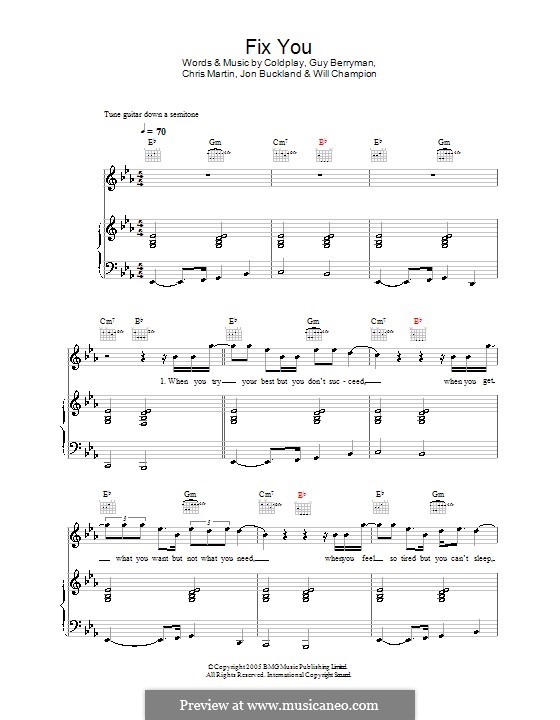 Fix You (Coldplay) por C. Martin, G. Berryman, J. Buckland, W. Champion em músicaNeo Fix You (Coldplay) por C. Martin, G. Berryman, J. Buckland, W. Champion em músicaNeo