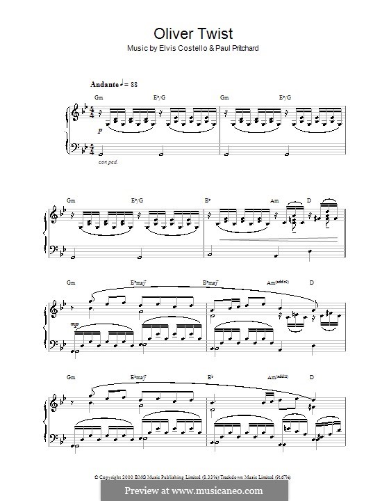 Oliver Twist: Para Piano by Paul Pritchard