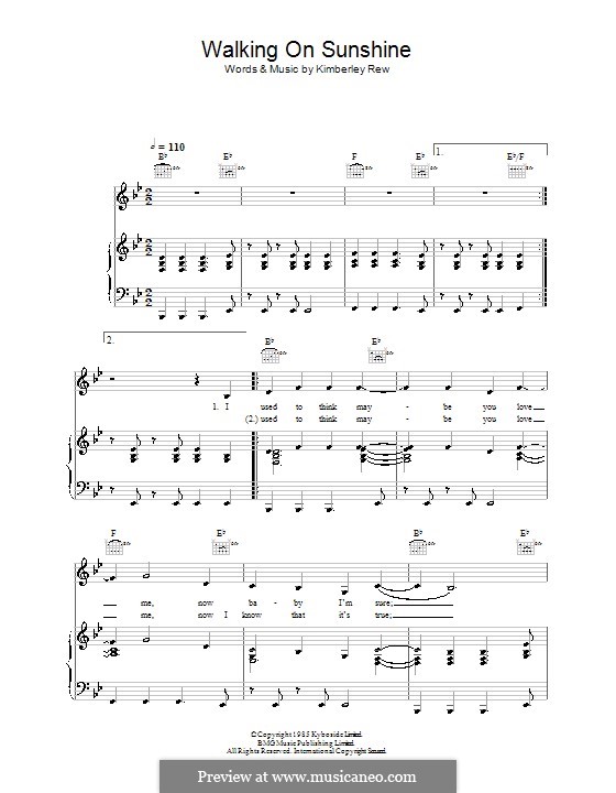 Walking on sunshine katrina and the waves por k rew em m sicaneo