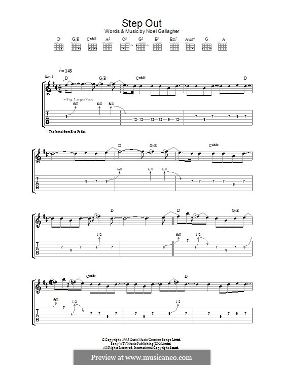 Step Out (Oasis): Para guitarra com guia by Noel Gallagher