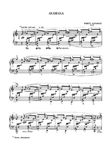 Arabesque in C Major, Op.18: Para Piano by Robert Schumann