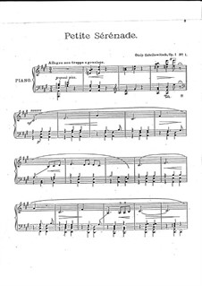 Five Piano Pieces, Op.1: set completo by Ossip Gabrilowitsch