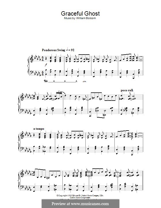 Graceful Ghost: Para Piano by William Bolcom