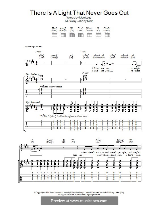 There Is a Light That Never Goes Out (The Smiths): Para guitarra com guia by Morrissey, Johnny Marr