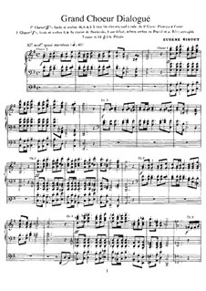 Grand Choeur Dialogué: para orgãos by Eugène Gigout