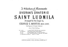 Svatá Ludmila (Saint Ludmila), B.144 Op.71: para orgãos by Antonín Dvořák