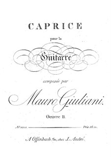 Caprice in C Major, Op.11: Para Guitarra by Mauro Giuliani