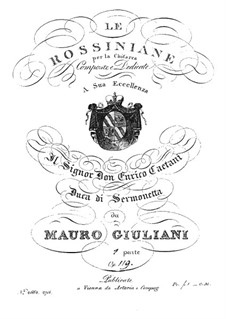 Rossiniana No.1, Op.119: Rossiniana No.1 by Mauro Giuliani