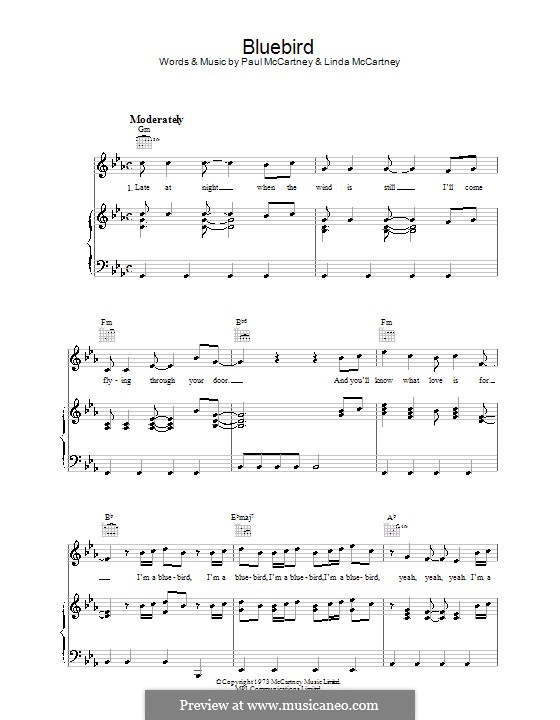 Bluebird: Para vocais e piano (ou Guitarra) by Linda McCartney, Paul McCartney