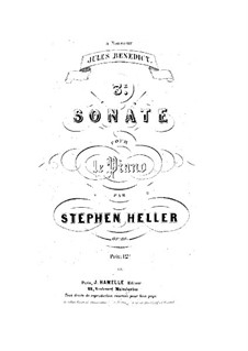 Sonata for Piano No.3 in C Major, Op.88: Sonata for Piano No.3 in C Major by Stephen Heller