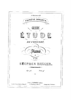 Grande étude de concert, Op.96: Grande étude de concert by Stephen Heller