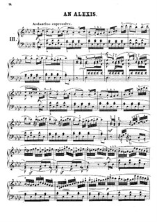 An Alexis: Para Piano by Johann Nepomuk Hummel
