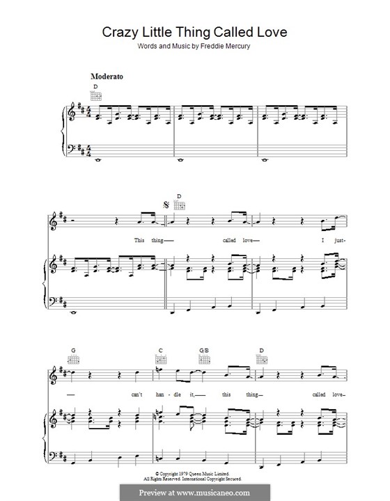 Vocal version: Para vocais e piano (ou Guitarra) by Freddie Mercury