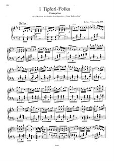 Dotlet on the 'I', Op.377: Para Piano by Johann Strauss (Sohn)