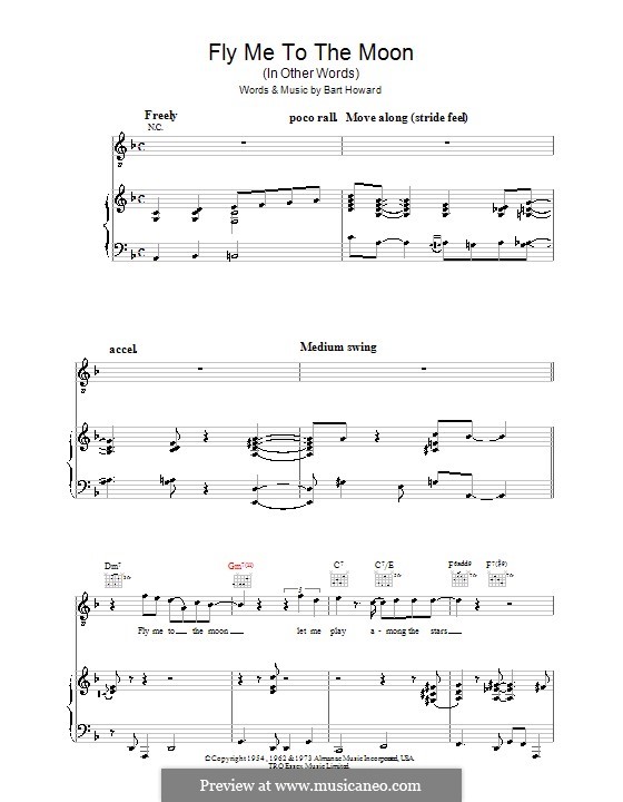 Vocal version: Para voz e piano ou guitarra (Diana Krall) by Bart Howard