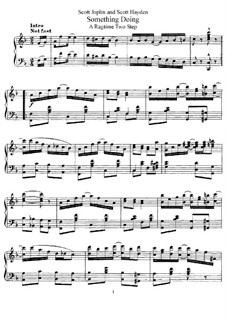 Something Doing: Para Piano by Scott Joplin, Scott Hayden
