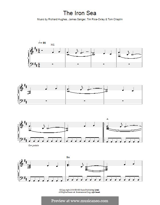 The Iron Sea (Keane): Facil para o piano by James Sanger, Richard Hughes, Tim Rice-Oxley, Tom Chaplin