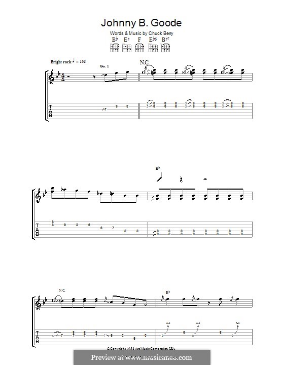 Johnny B. Goode: Para guitarra com guia by Chuck Berry