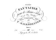 Fantasia on Theme of Irish Aria, Op.50: Fantasia on Theme of Irish Aria by Friedrich Kalkbrenner