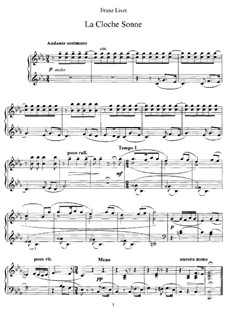 La cloche sonne, S.238: Para Piano by Franz Liszt