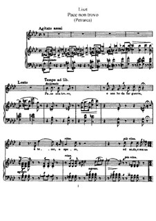 Petrarch's Sonnets for Voice and Piano, S.270: set completo by Franz Liszt