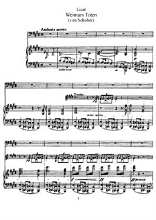 Weimars Toten, S.303: Weimars Toten by Franz Liszt