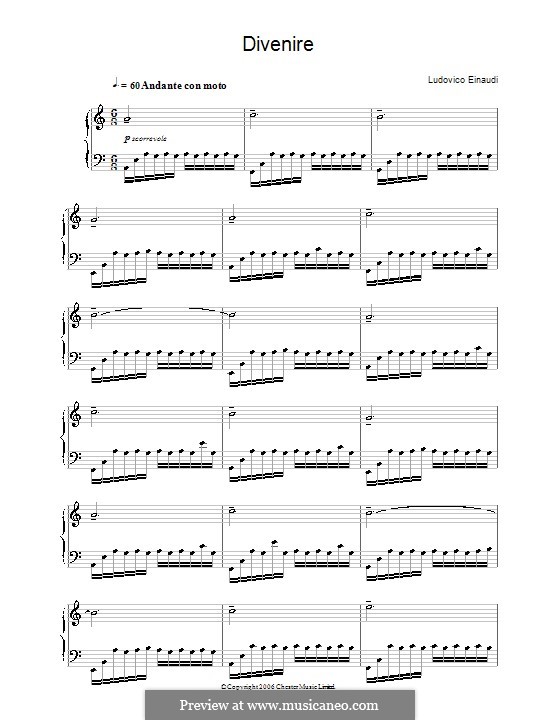 Divenire: Para Piano by Ludovico Einaudi