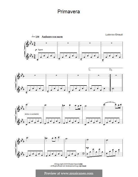 Primavera: Para Piano by Ludovico Einaudi