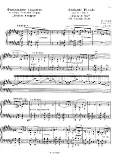 King Alfred, WoO.14: Andante Finale and March for piano by Joseph Joachim Raff