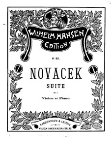 Suite for Violin and Piano, Op.7: Suite para Violino e Piano by Ottokar Nováček