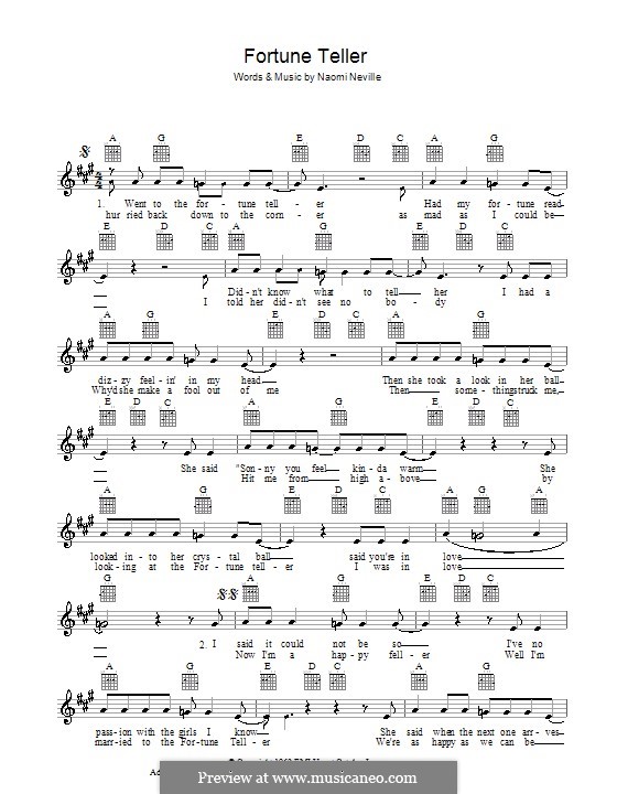 Fortune Teller por N. Neville Partituras on músicaNeo