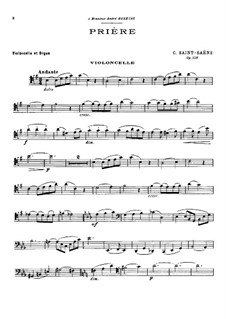 Prière, Op.158: Prière by Camille Saint-Saëns