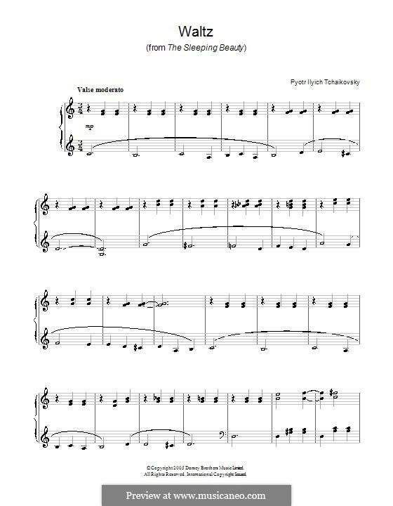 Waltz: For easy piano (Fragment) by Pyotr Tchaikovsky