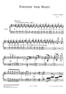 Fantasia for Harp in A Minor, Op.95: Fantasia for Harp in A Minor by Camille Saint-Saëns