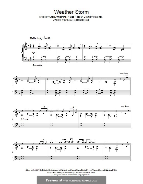 Weather Storm 98 (Massive Attack): Para Piano by Andrew Vowles, Grantley Marshall, Nellee Hooper, Robert Del Naja