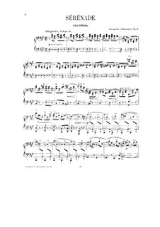 Serenade No.1 for Orchestra, Op.7: arranjos para pianos de quatro mãos - partes by Alexander Glazunov