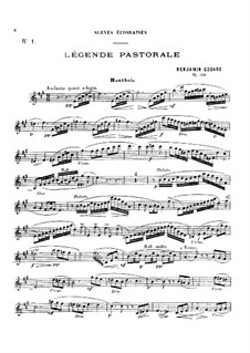Légende pastorale, for Oboe and Piano, Op.138: partitura, parte solo by Benjamin Godard