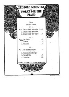 Three Pieces, Op.12: três peças by Leopold Godowsky