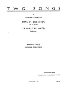 Two Songs: Para Piano by Robert Schumann